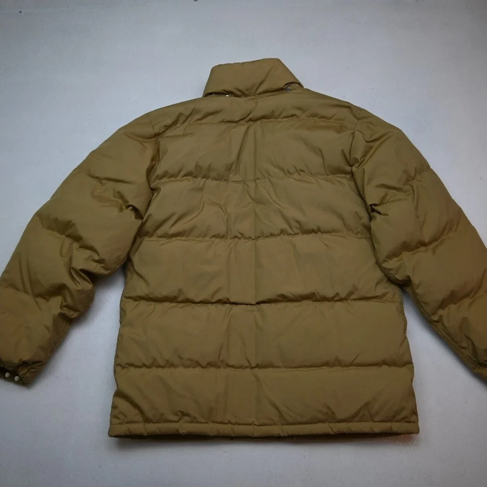 Vtg North Face‎ Down Mens Sierra Puffer Jacket Coat Khaki Beige Large L USA Made
